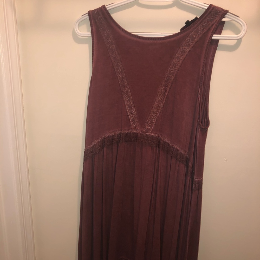 Maroon top